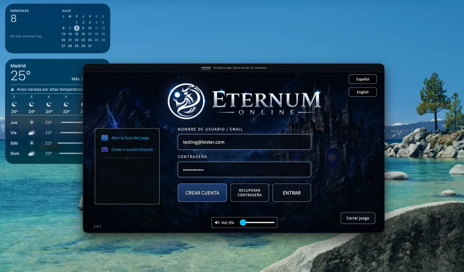 Windowed mode and redesigned login